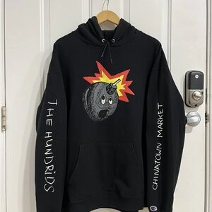 Chinatown Market X Hundreds Black Graphic Hoodie